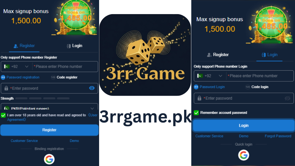 3rr account 3rrgame.pk